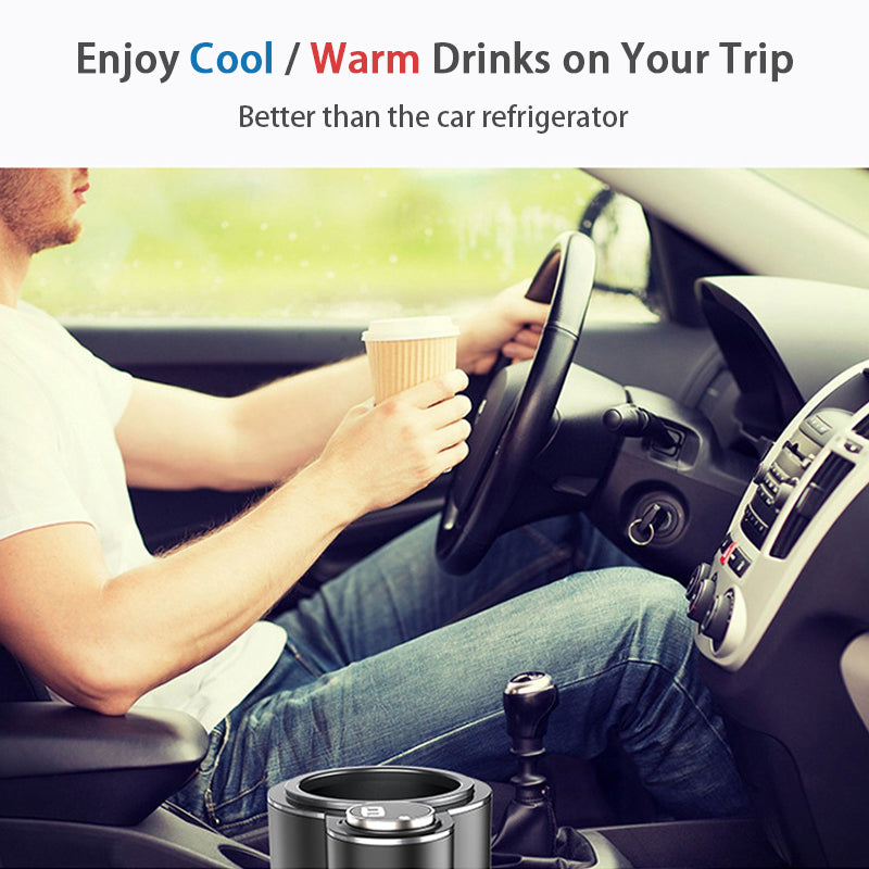 Smart 2 In 1 Car Heating Cooling Cup For Coffee Miik Drinks Electric - Pinky Roads